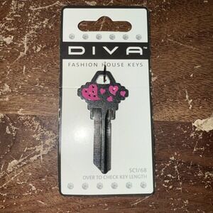 Hillman Diva Fashion Blank House Key SC1/68 897049 Tail Heart